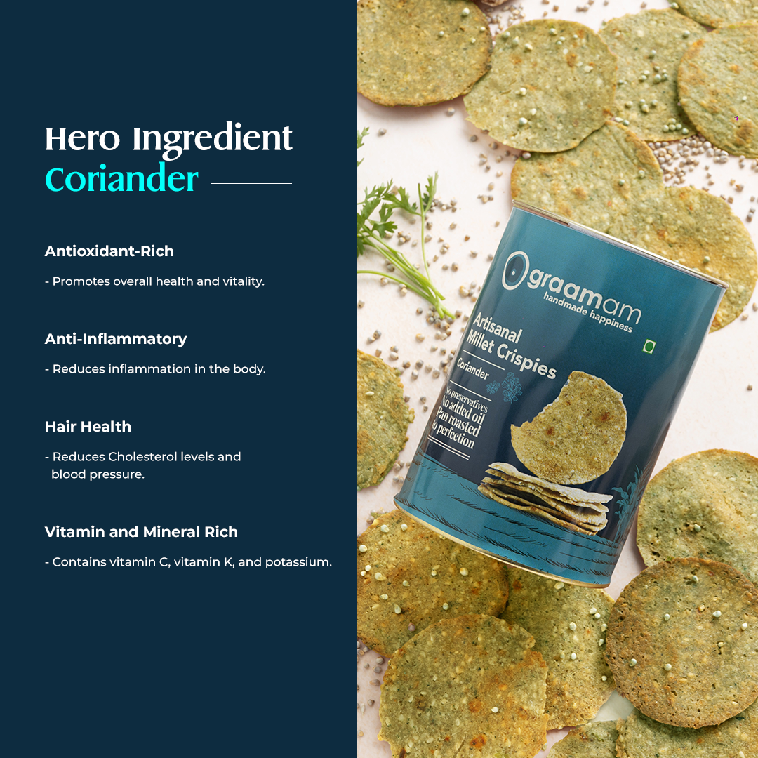 Millet Crispies - Coriander