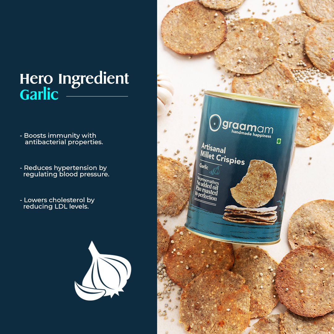 Millet Crispies - Garlic