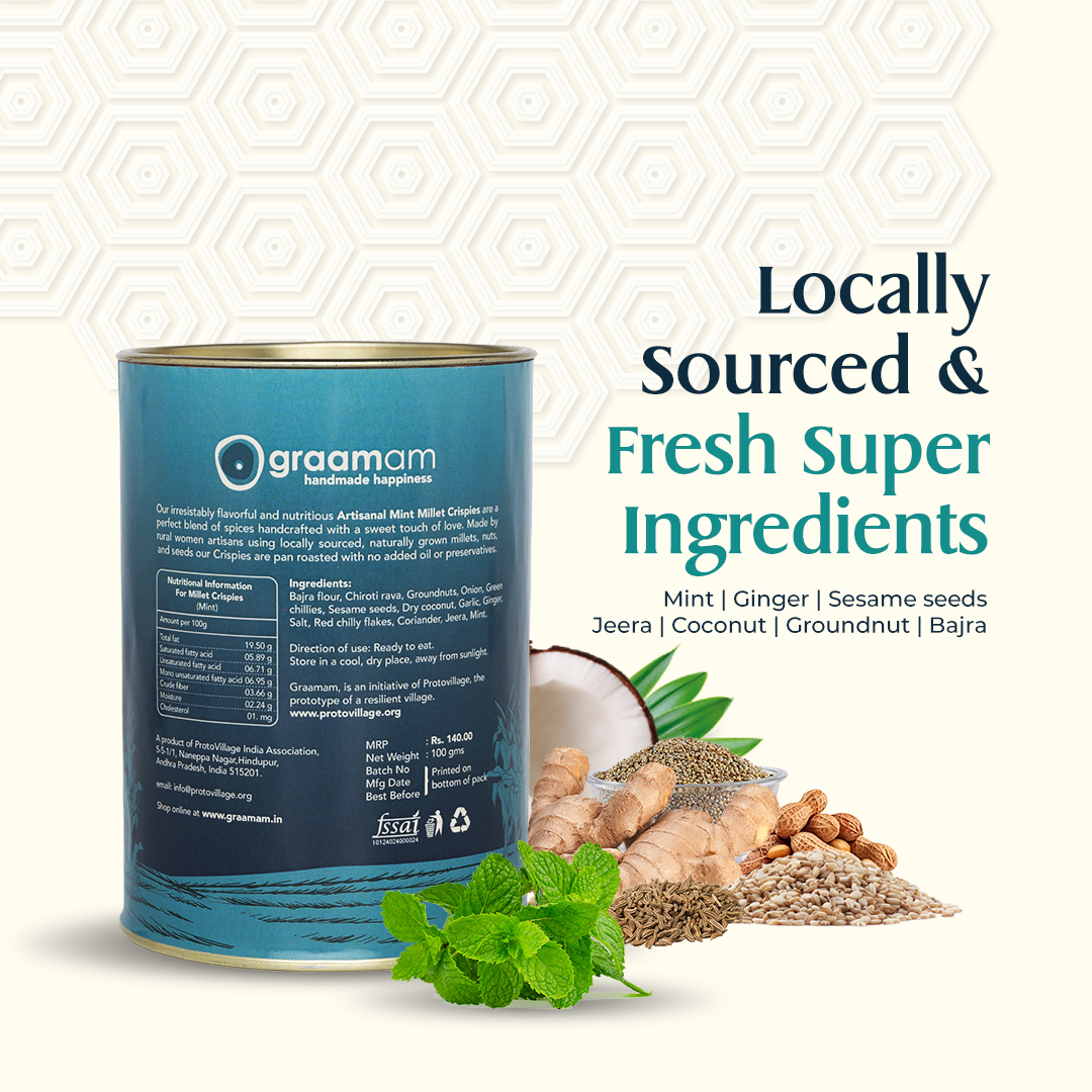Millet Crispies - Mint