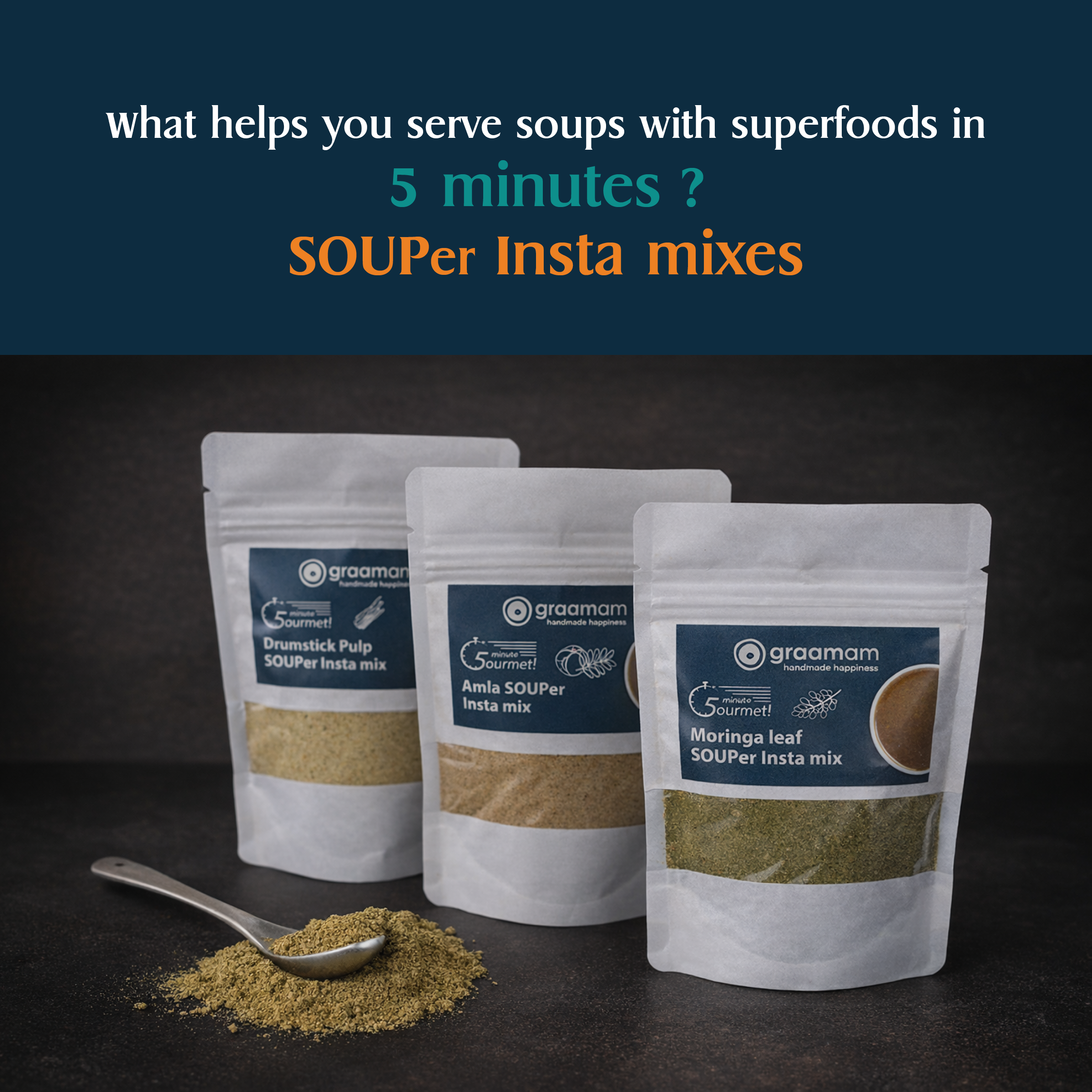 100gm Moringa Pulp SOUPer Insta mix