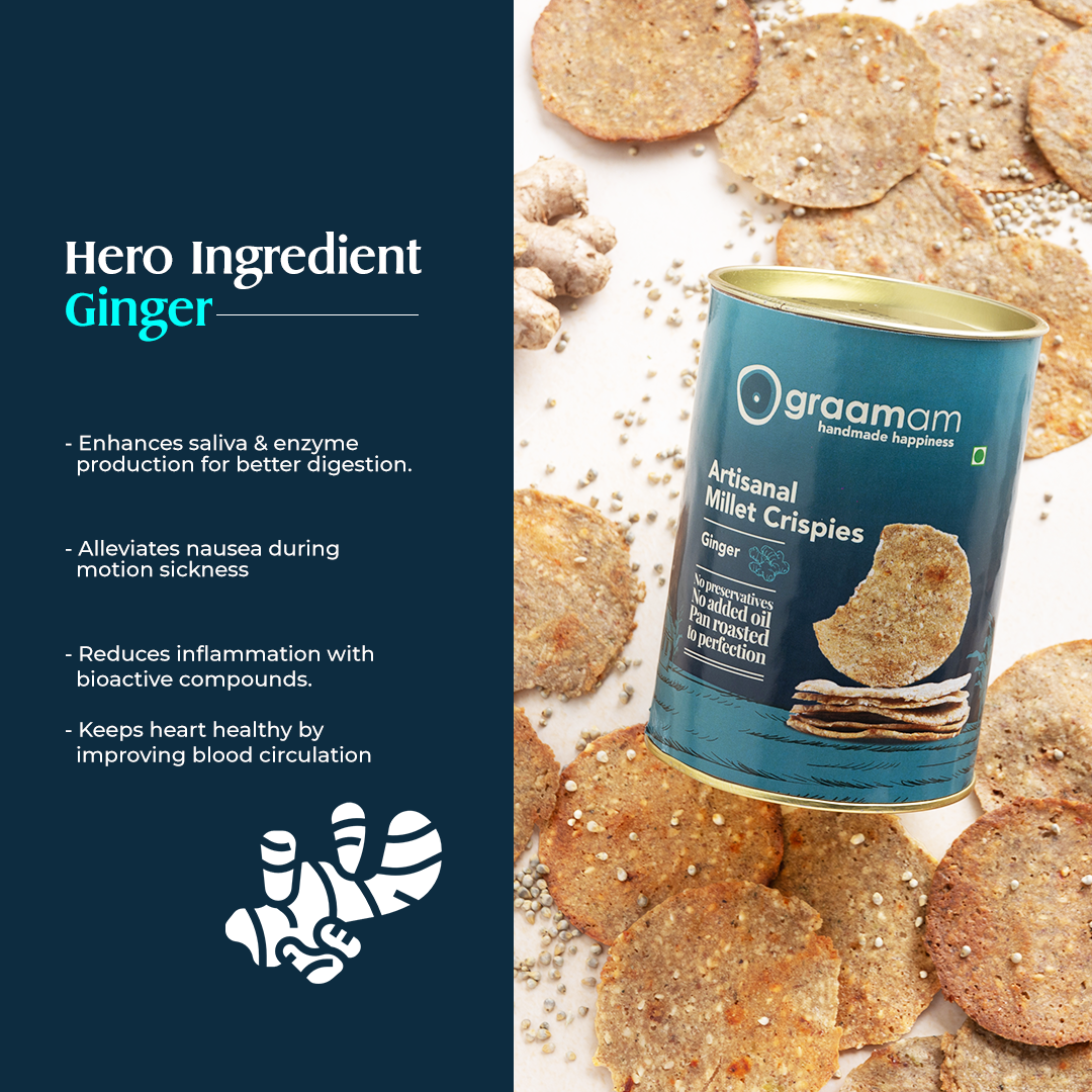 Millet Crispies - Ginger
