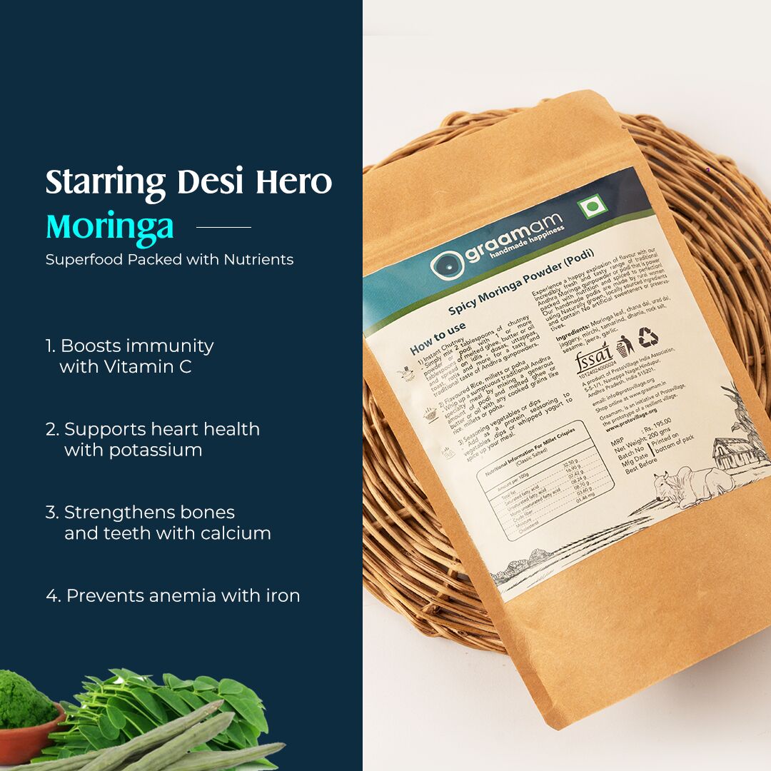 Artisanal Spicy Moringa Powder