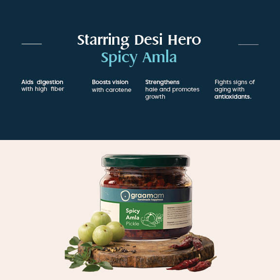 300gm Pickle - Spicy Amla