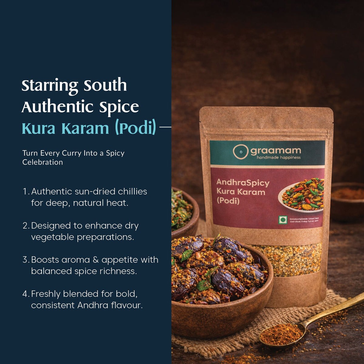 Andhra Spicy kura kraram (podi) by Graamam, image 3