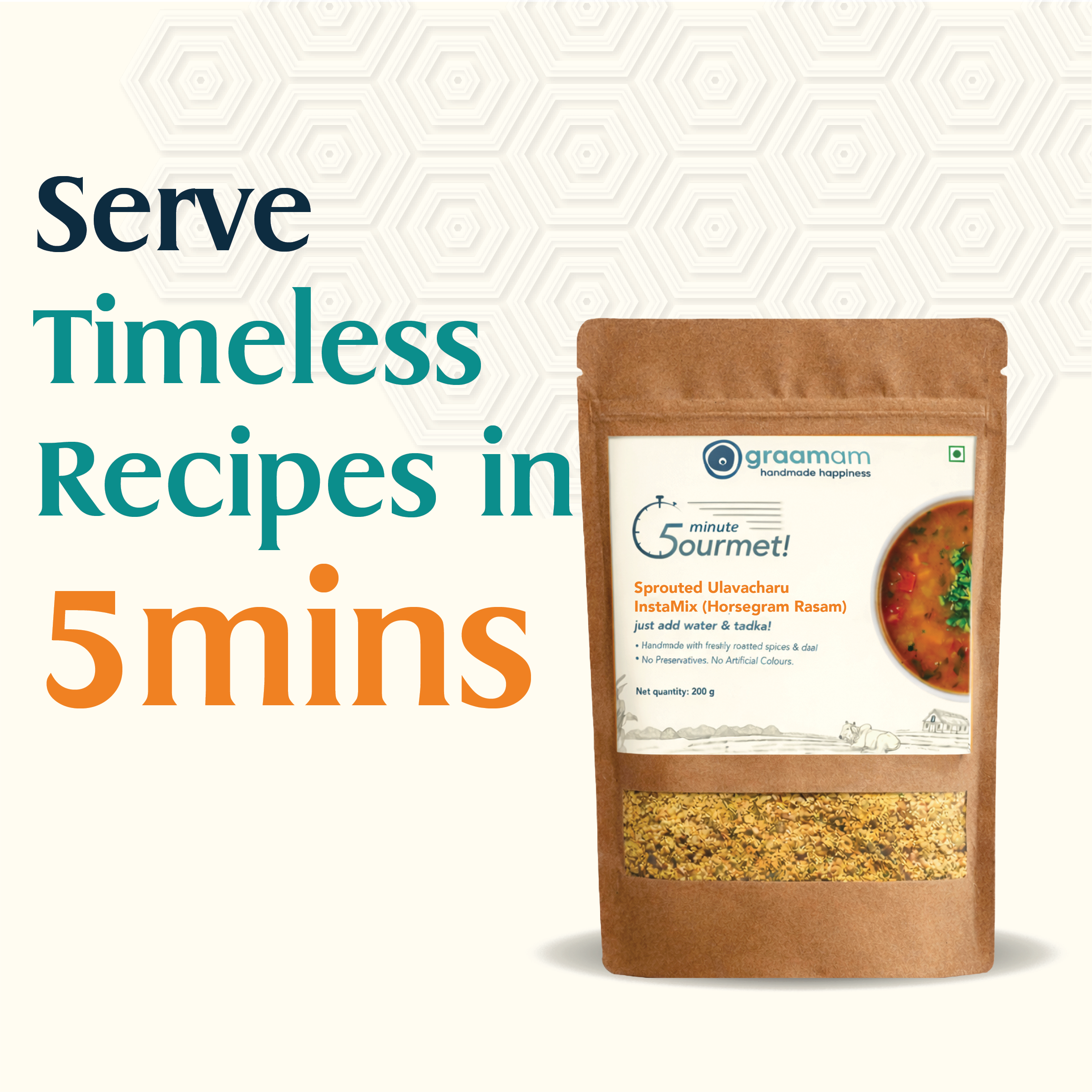 200gm Sprouted Ulavachaaru InstaMix Powder