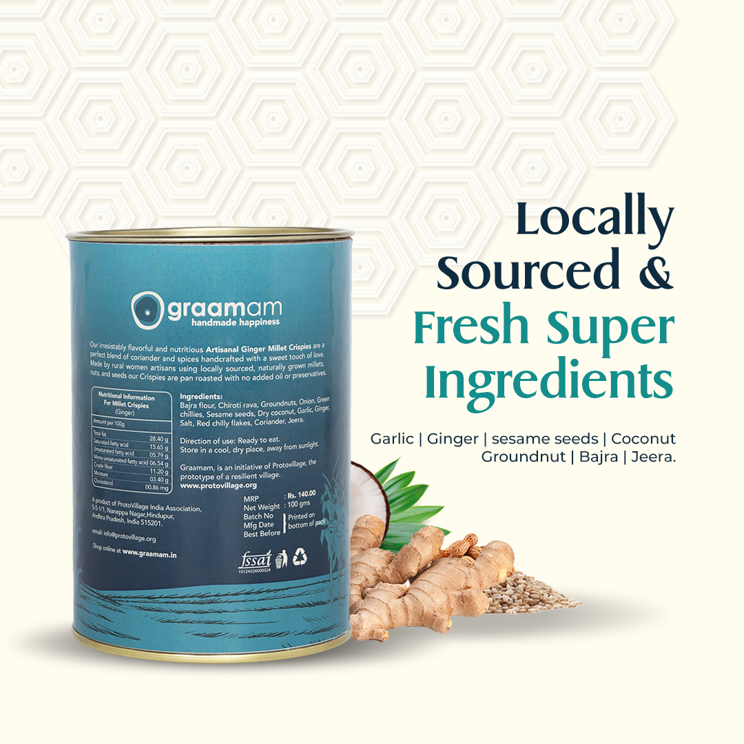 Millet Crispies - Ginger