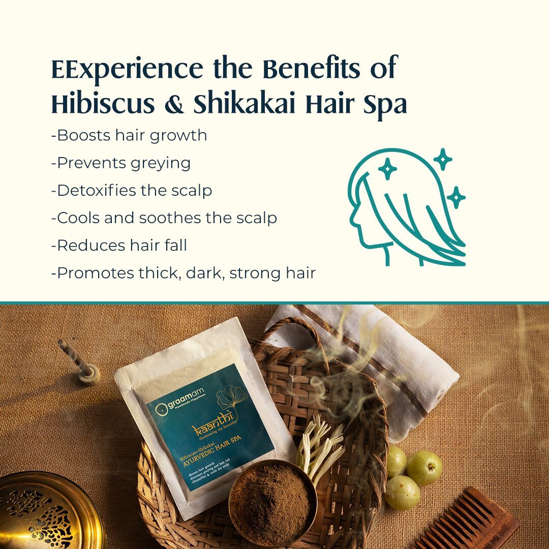 Kaanthi Hibiscus & Shikakai Hair Spa by Graamam, image 3