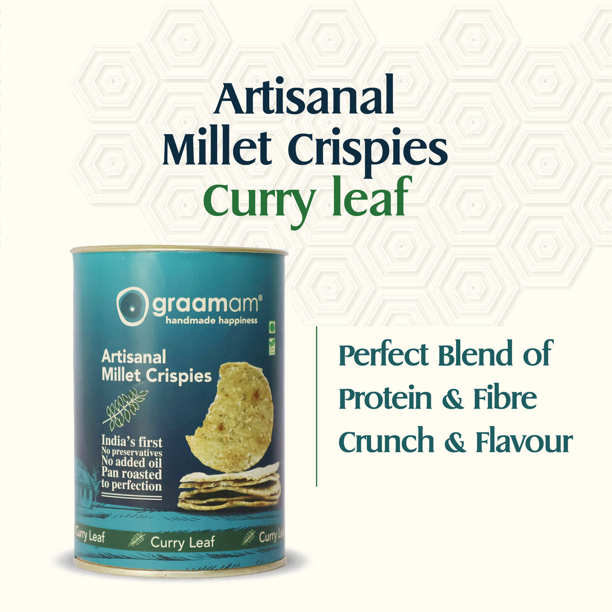 Millet Crispies - Curry Leaf
