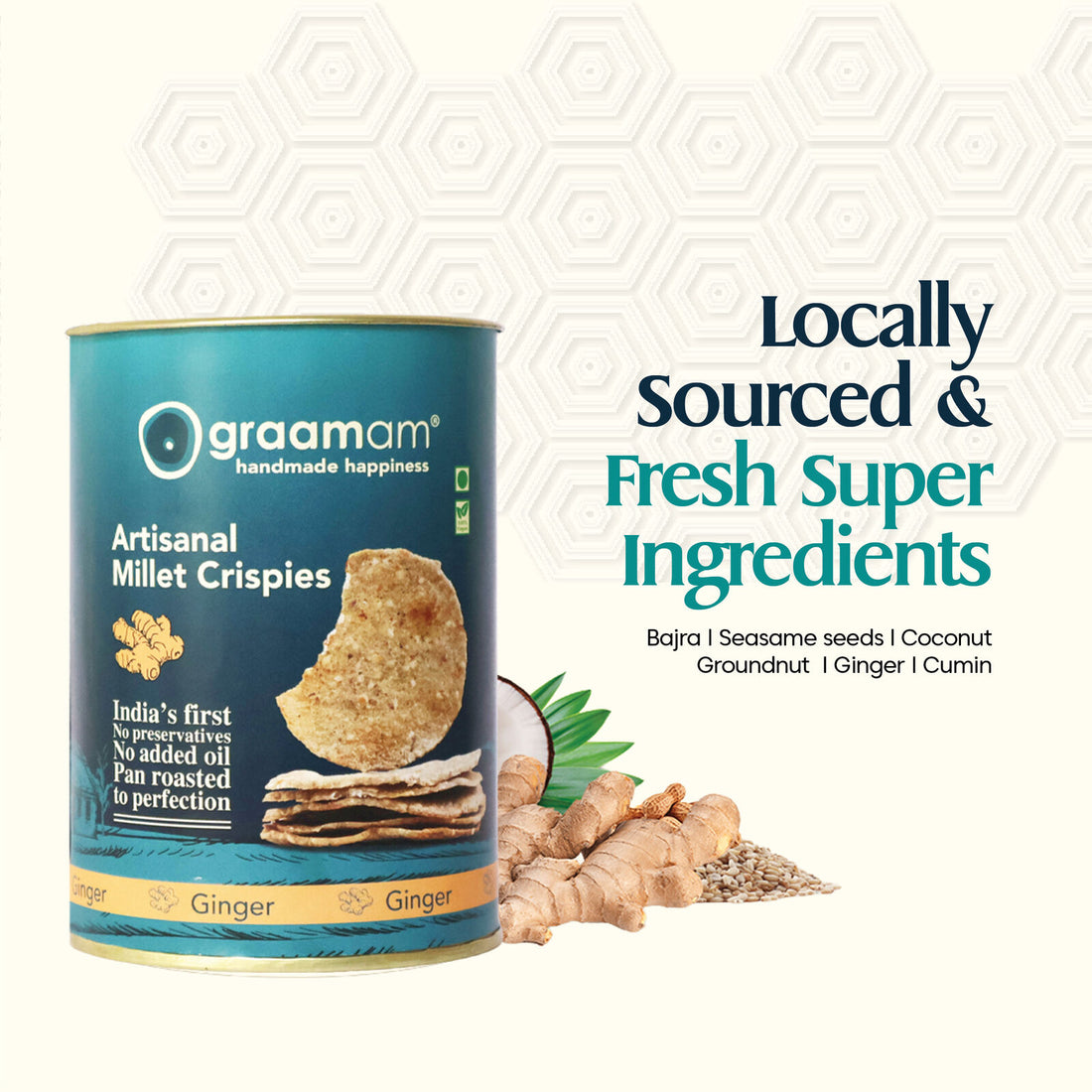 Millet Crispies - Ginger