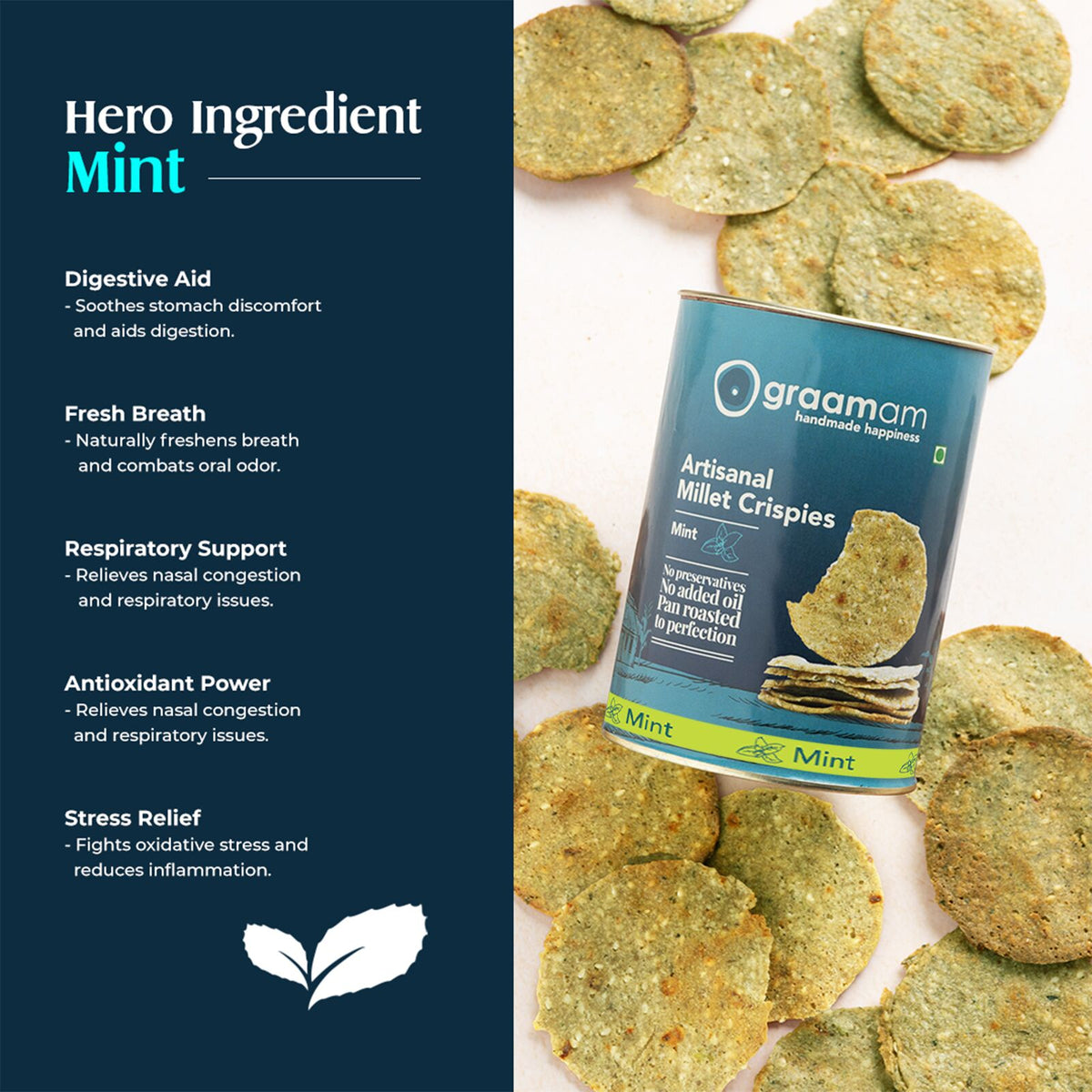 Millet Crispies - Mint by Graamam, image 2