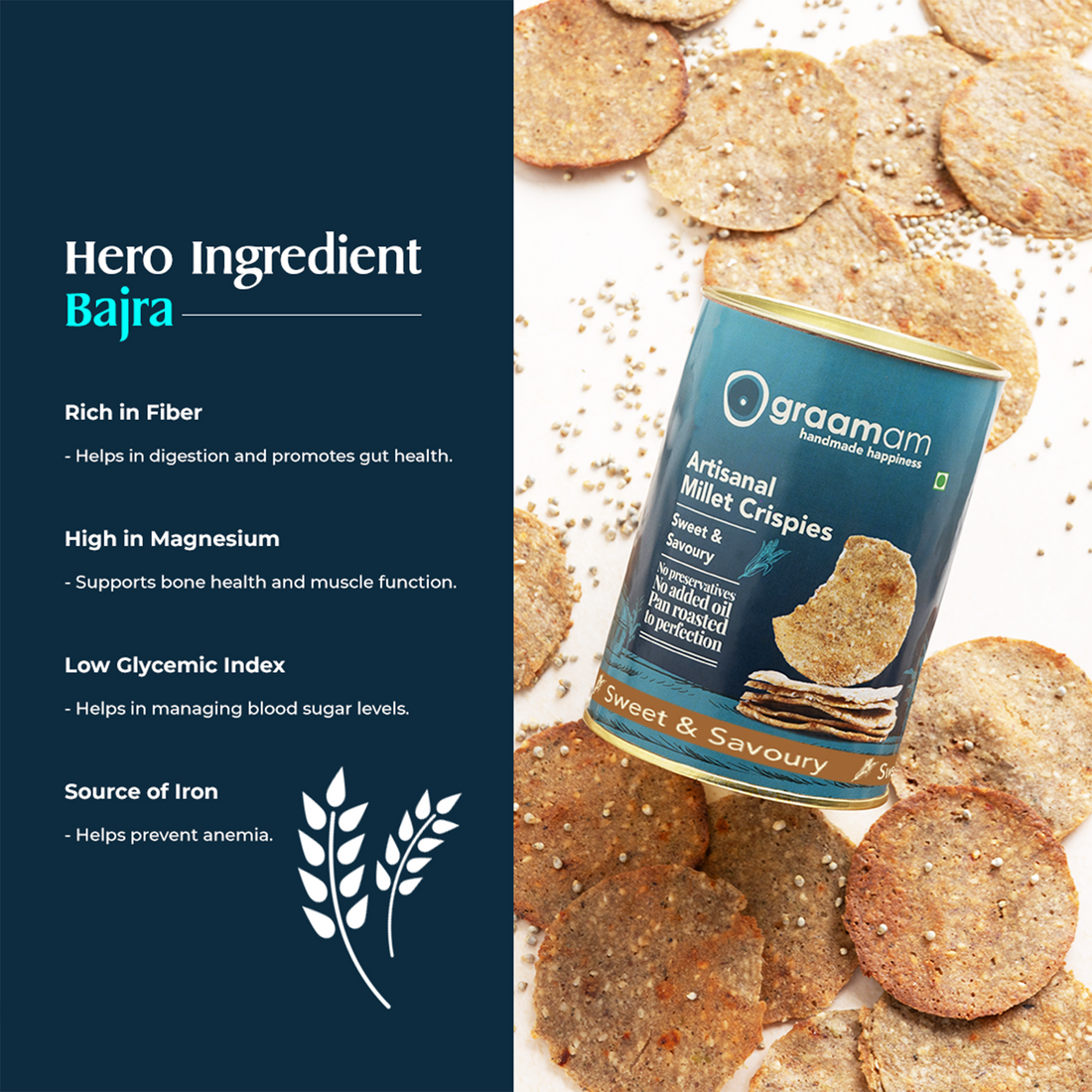 Millet Crispies - Sweet & Savoury