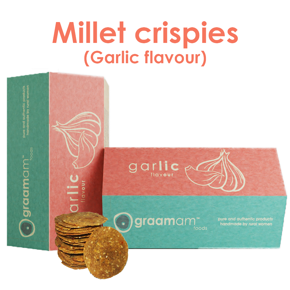 Millet Crispies (Garlic flavour)